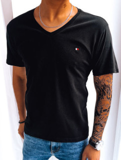 Černé pánské tričko s potiskem Dstreet RX5103