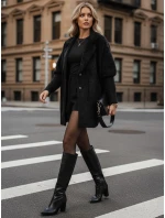 Dámský alpakový kabát RITA II black FashionStreet NY0669