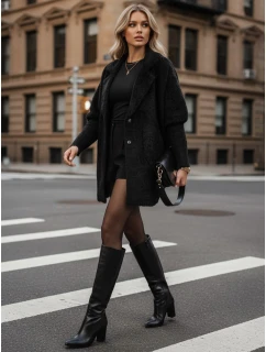 Dámský alpakový kabát RITA II black FashionStreet NY0669