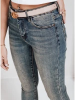 Dámské úzké džíny s vysokým pasem modré model 21992675 - Dstreet