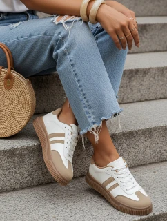 Dámské béžové boty Dstreet model 21996287 - FashionStreet