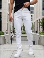 Jeansy męskie slim fit ecru model 22214353 - FashionStreet Jeansy męskie slim fit ecru model 22214353 - FashionStreet