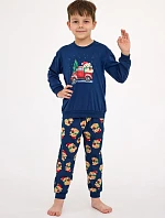 Cornette Kids Boy 593/172 Teddy 2 l/r Vánoční pyžamo 86-128
