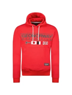 Geographical Norway Great DB 317 M WY8613H/GN-Red Mikina s kapucí
