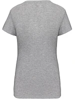 Kariban K 3015 Dámské elastické tričko s výstřihem do V 20.3015 light grey heather Kariban K 3015 Dámské elastické tričko s výstřihem do V 20.3015 light grey heather