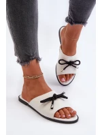 Dámské sandály z eko kůže Big Star NN274067 Bílé Dámské sandály z eko kůže Big Star NN274067 Bílé