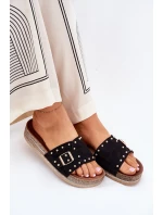 Dámské Pantofle Na Platformě S Přezkou A Černé model 21689950 - Boto