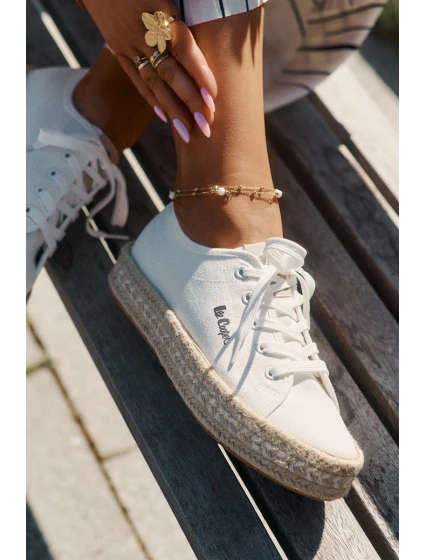 Dámské Tenisky S Pletením model 21694029 Bílé - Lee Cooper Dámské Tenisky S Pletením model 21694029 Bílé - Lee Cooper