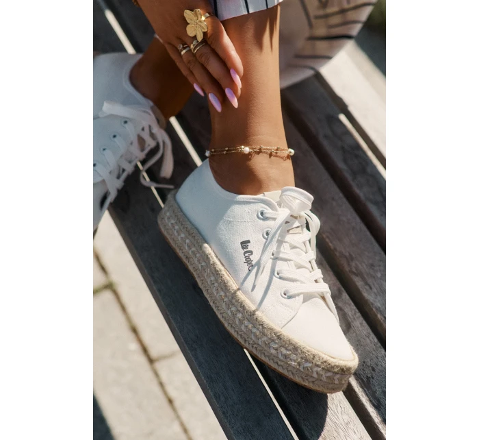 Dámské Tenisky S Pletením model 21694029 Bílé - Lee Cooper Dámské Tenisky S Pletením model 21694029 Bílé - Lee Cooper