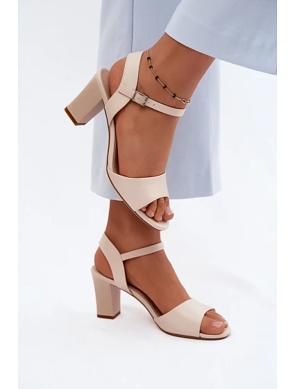 Sandály na podpatku model 228103 Step in style Sandály na podpatku model 228103 Step in style