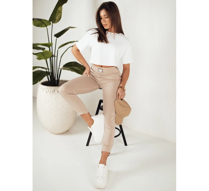 Dámské tepláky DAVE beige FashionStreet UY1813