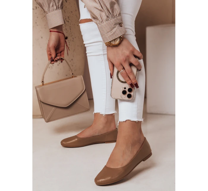 Dámské baleríny FRLINE khaki FashionStreet ZY0669