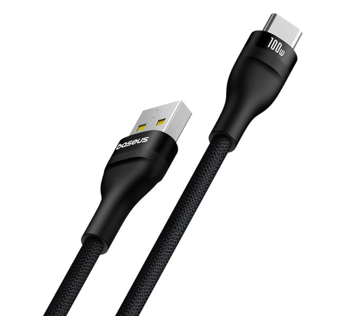 Baseus Flash 2 USB-USB C kabel 100W 1m (černý)