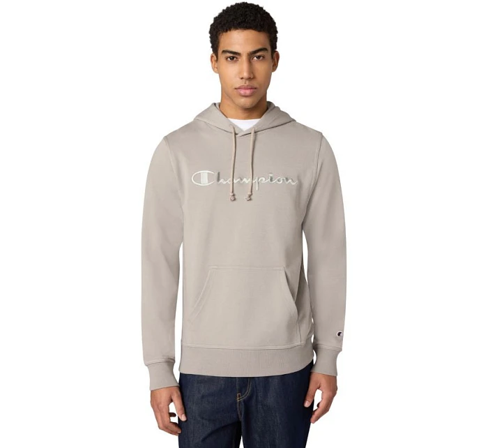 Pánská mikina s kapucí Champion beige 220782 ES035 pánské