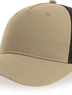 Atlantis Headwear Zion 5 panelová Trucker kšiltovka 33.0120 khaki/black