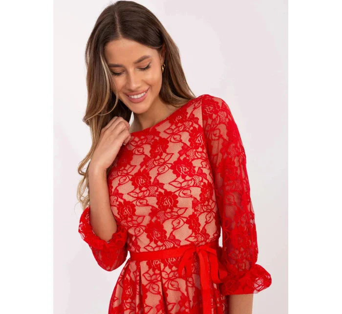 Dámské šaty LK SK  Červená  model 21035363 - FPrice