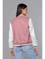 Růžová dámská bunda typu bomber model 18141022 - J.STYLE