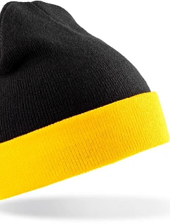 Result Headwear RC 930X Pletená čepice "Black Compass" 28.930X black/yellow