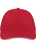 Start Five Sandwich 5 panelová kšiltovka Five  red/white model 22479552 - Atlantis Headwear