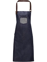 PR 136 Denim zástěra s laclem  indigo denim model 22452887 - Premier