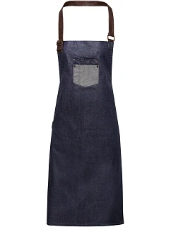 PR 136 Denim zástěra s laclem  indigo denim model 22452887 - Premier