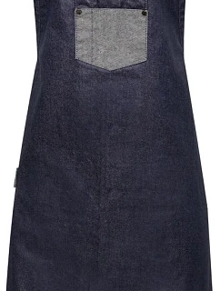 PR 136 Denim zástěra s laclem  indigo denim model 22452887 - Premier