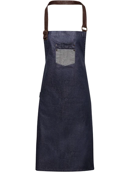 Premier PR 136 Denim zástěra s laclem "Division" 39.0136 indigo denim Premier PR 136 Denim zástěra s laclem "Division" 39.0136 indigo denim
