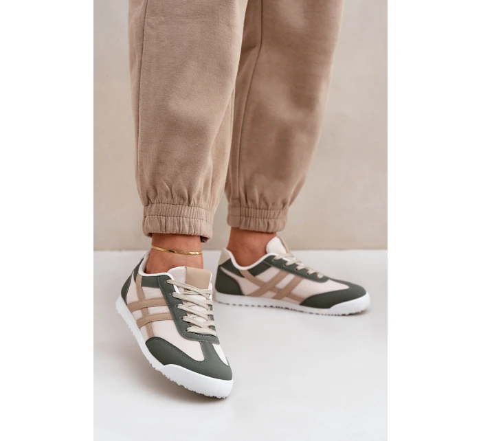 Nízké Tenisky Dámské Béžovo-Zelené Eezore Nízké Tenisky Dámské Béžovo-Zelené Eezore