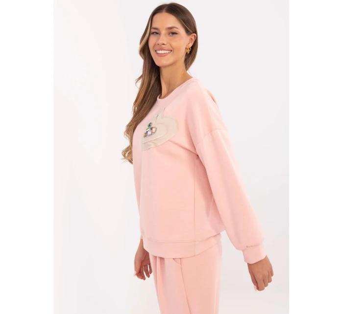 Bluza DHJ BL model 20857382 brzoskwiniowy - FPrice Bluza DHJ BL model 20857382 brzoskwiniowy - FPrice