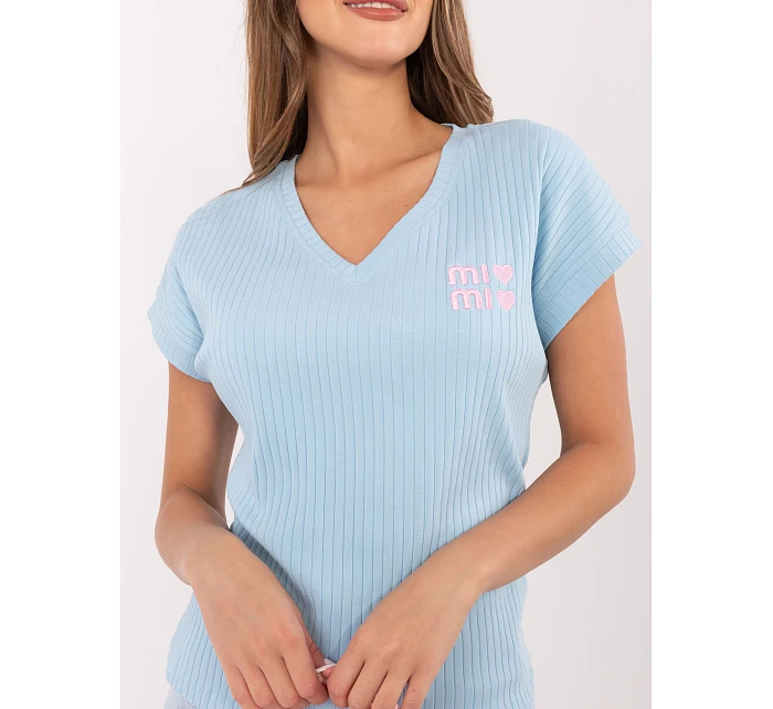 Bluzka RV BZ model 22072968 jasny niebieski - FPrice Bluzka RV BZ model 22072968 jasny niebieski - FPrice