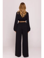 model 21136173 Široké kalhoty černé - Moe
