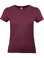 B&C #E190 /women Dámské tričko z těžké bavlny 01.004T burgundy B&C #E190 /women Dámské tričko z těžké bavlny 01.004T burgundy