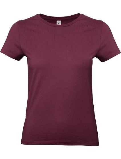 B&C #E190 /women Dámské tričko z těžké bavlny 01.004T burgundy B&C #E190 /women Dámské tričko z těžké bavlny 01.004T burgundy