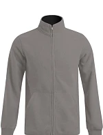 Promodoro 7971 Pánská dvojitá fleecová bunda 40.7971 light grey/black