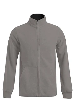 Promodoro 7971 Pánská dvojitá fleecová bunda 40.7971 light grey/black