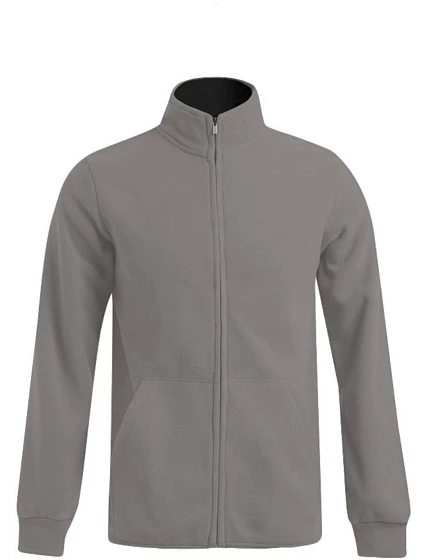 Promodoro 7971 Pánská dvojitá fleecová bunda 40.7971 light grey/black Promodoro 7971 Pánská dvojitá fleecová bunda 40.7971 light grey/black