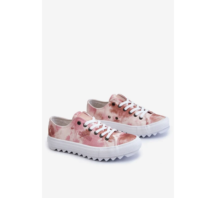 Módní nízké tenisky Big Star LL274044 růžovo-béžová Módní nízké tenisky Big Star LL274044 růžovo-béžová