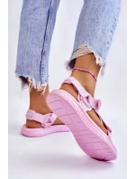 Dámské sandály Big Star model 21609167 Růžové - Big Star Shoes Dámské sandály Big Star model 21609167 Růžové - Big Star Shoes