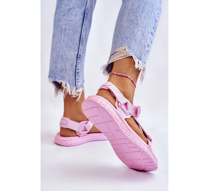 Dámské sandály Big Star model 21609167 Růžové - Big Star Shoes Dámské sandály Big Star model 21609167 Růžové - Big Star Shoes