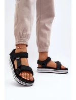 Dámské sandály na platformě Lee Cooper LCW-24-05-2753L Černé Dámské sandály na platformě Lee Cooper LCW-24-05-2753L Černé