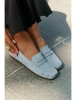 Semišové Dámské Mokasíny Big Star model 21693799 Modré - Big Star Shoes Semišové Dámské Mokasíny Big Star model 21693799 Modré - Big Star Shoes