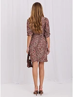 Šaty LK SK model 15406462 hnědá - FPrice Šaty LK SK model 15406462 hnědá - FPrice