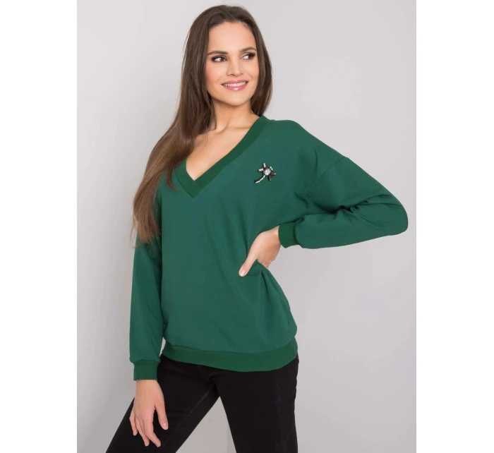 Mikina RV BL 7370.78P tmavě zelená