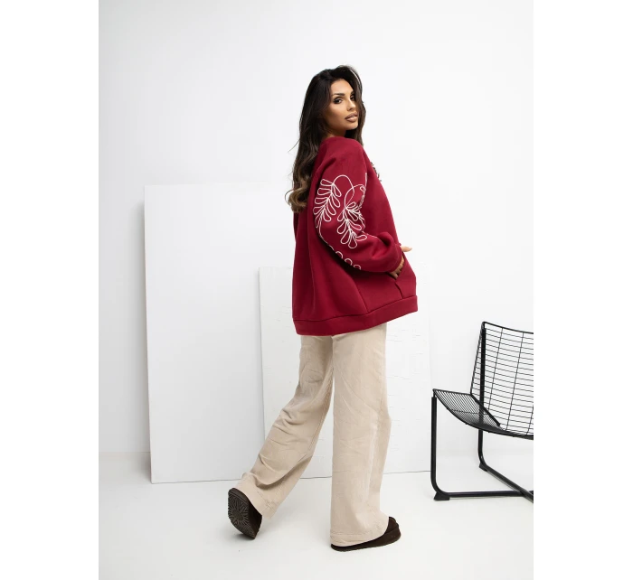 Bluza RV BL model 21777700 bordowy - FPrice Bluza RV BL model 21777700 bordowy - FPrice