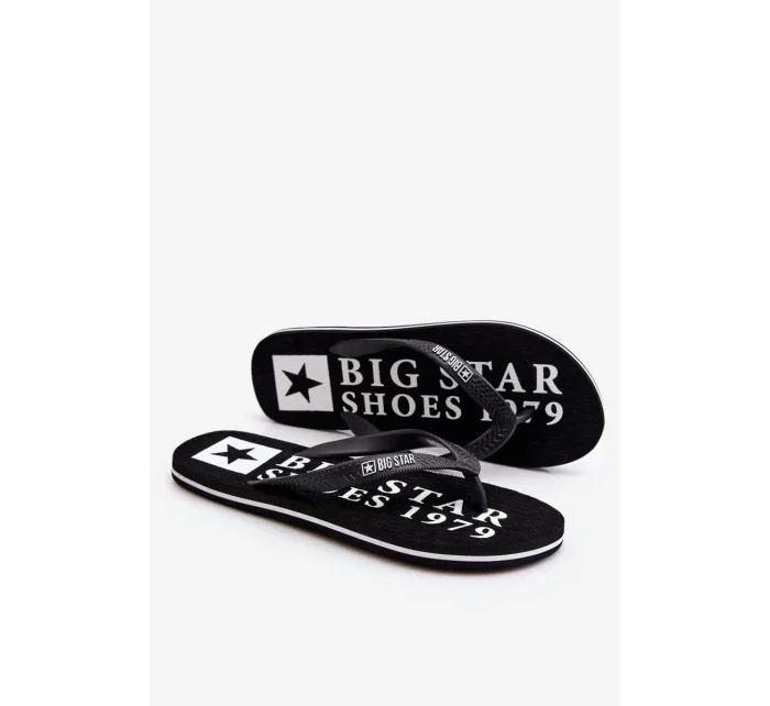 Pánské lehké žabky Big Star LL174444 Černá