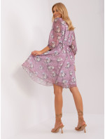 Dámské fialové květované šaty