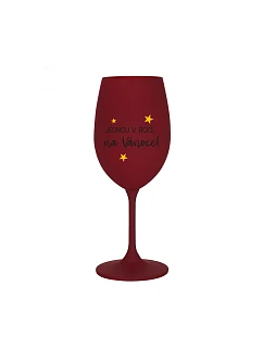 JEDNOU V ROCE NA VÁNOCE - bordo sklenice na víno 350 ml