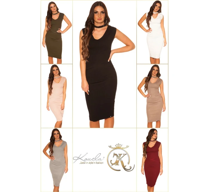 Sexy pletené šaty 9037 - KouCla