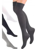 Dámské hladké nadkolenky 076 Tmavě šedá - Steven