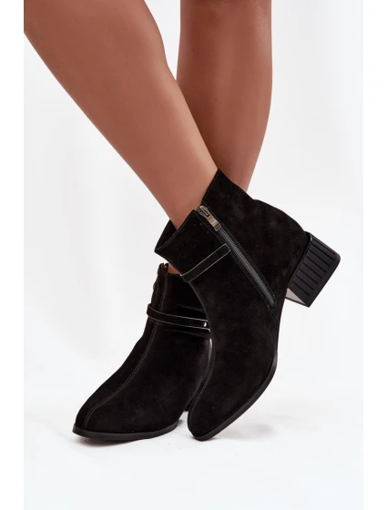 Boty na podpatku model 220200 Step in style Boty na podpatku model 220200 Step in style